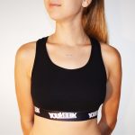 Classic Black Ladies Crop Top