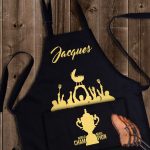 Personalized World Braai Champion Gold Printed Apron