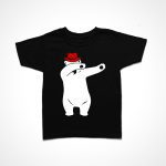 Dabbing Polar Bear Kids T-Shirt