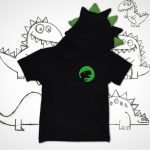 Dinosaur Hooded Kids T-Shirt