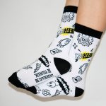 Youneek Premium Cotton Socks - White/Black