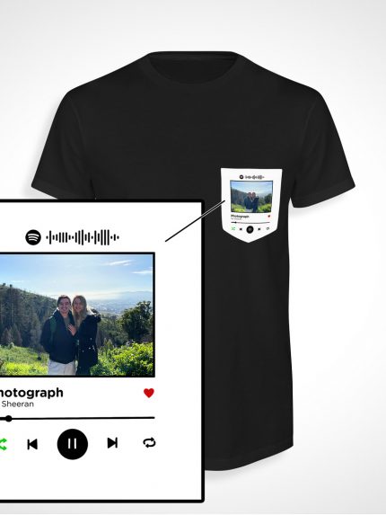 Scan My Jam - Custom & Interactive Spotify Pocket T-Shirt