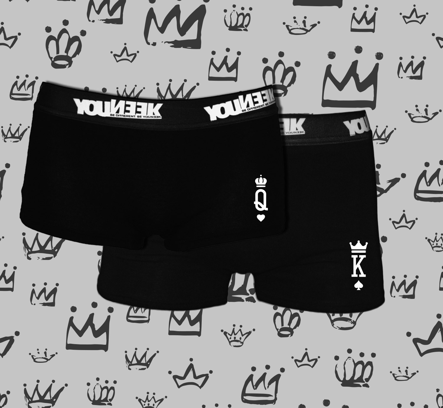 King And Queen Matching Underwear Set - Youneek