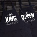 King and Queen of the kitchen Cooking Aprons