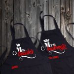 Personalized Mr and Mrs Braai Apron Set