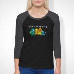 Starter Friends 3/4 Sleeve T-Shirt (Inspired By Pokemon)