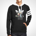 Three Stripes Rick & Morty Parody Hoodie
