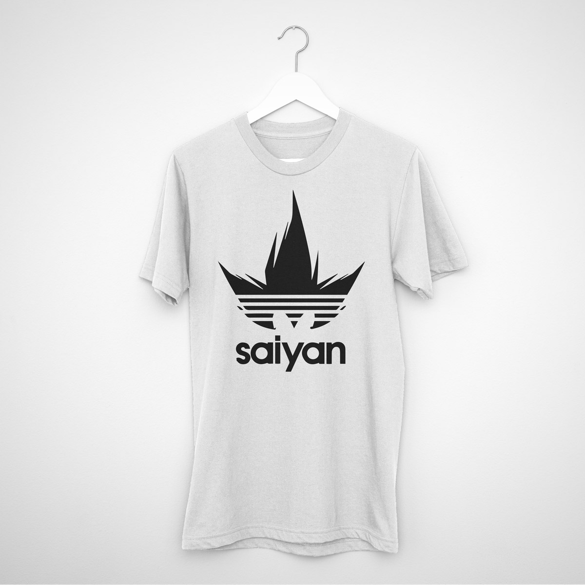 pubertad Aflojar Alianza Saiyan Adidas / Dragon Ball Z Parody T-Shirt - Youneek