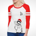 Salty Christmas 3/4 Sleeve Raglan T-Shirt