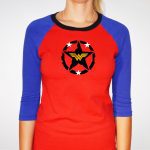 Superstar 3/4 Sleeve T-Shirt (Inspired By Wonder Woman)