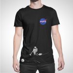 Nope Vacuuming Astronaut T-Shirt (Inspired By NASA)