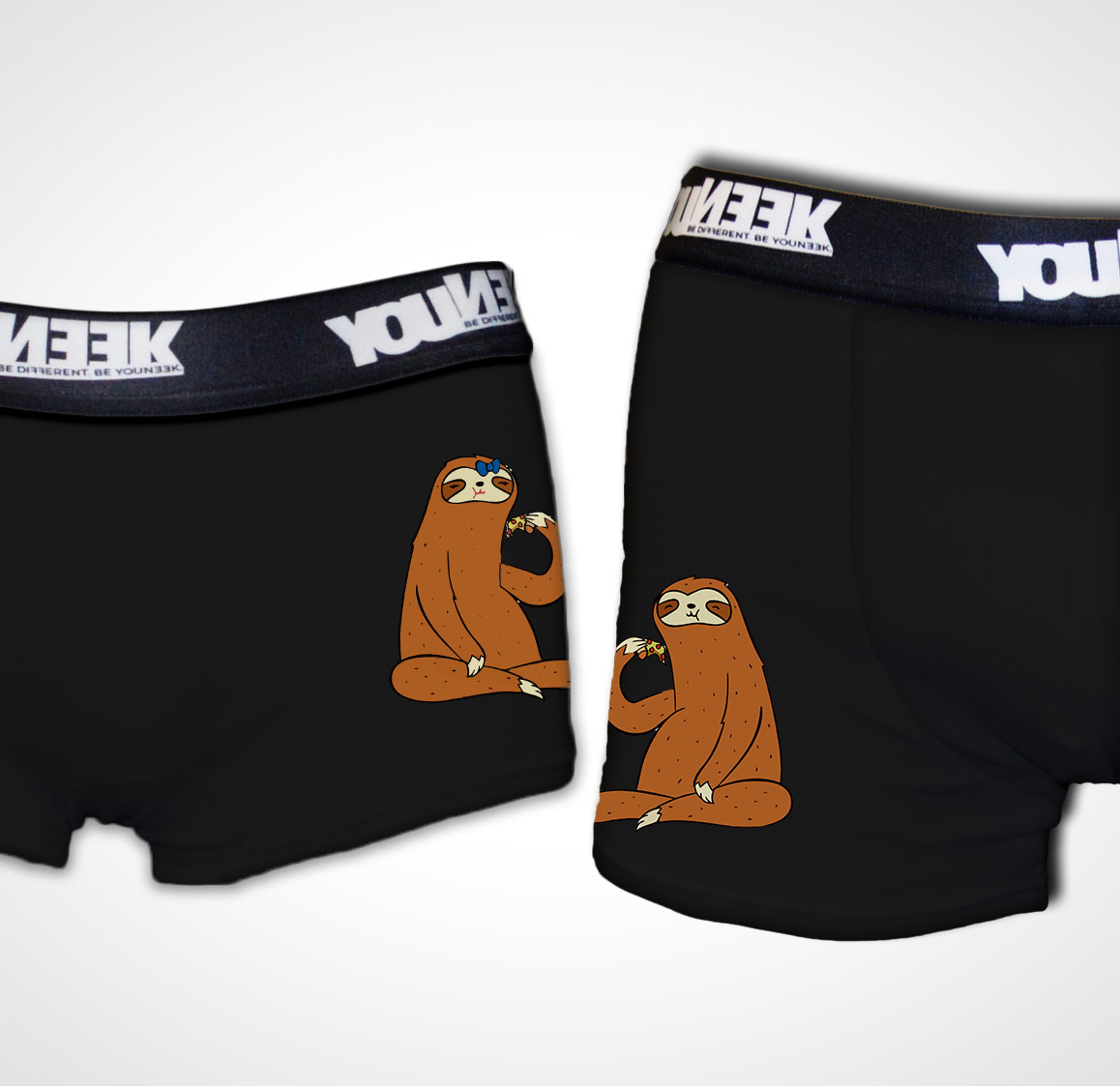 PIzza & Chill Sloth Matching Underwear Set - Youneek