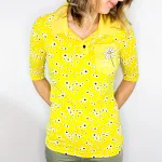 Ring-Around-The-Daisy Ladies Golfer Shirt