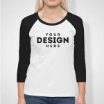 Create Your Own - Custom Premium 3/4 Baseball Sleeve Raglan T-Shirt