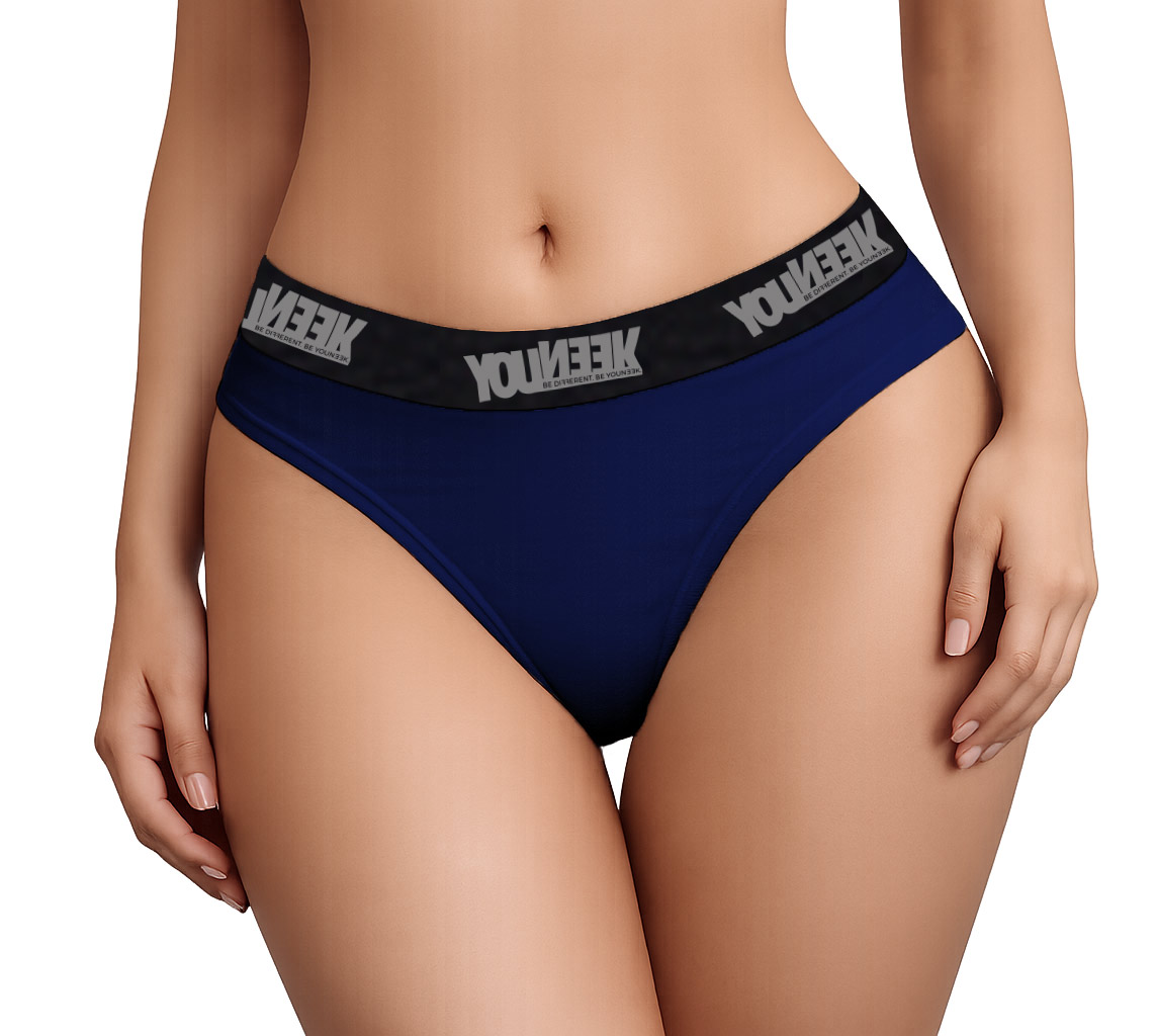 Navy Bikini Ladies Underwear - Image 3
